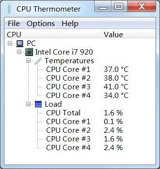 cpu temperature gauge